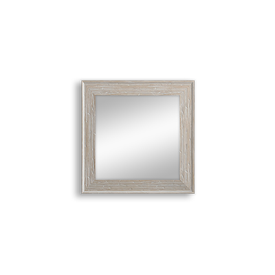 white rustic mirror