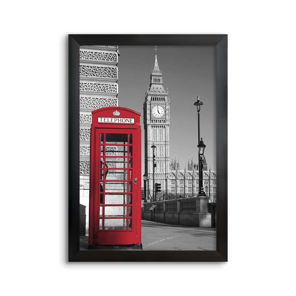 cityscape grey & red ~ big ben ~ london