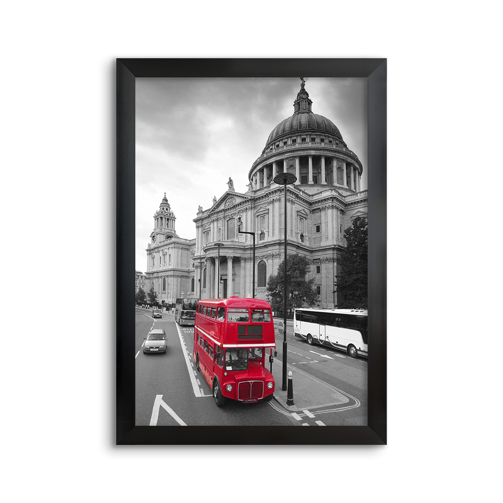 cityscape grey & red ~ st. paul's ~ london