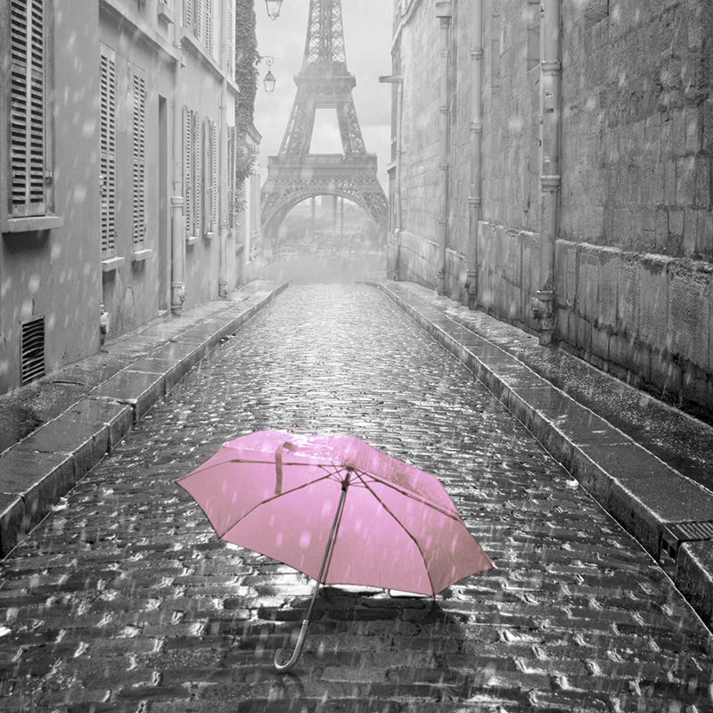 cityscape grey & pink ~ eiffel tower ~ paris
