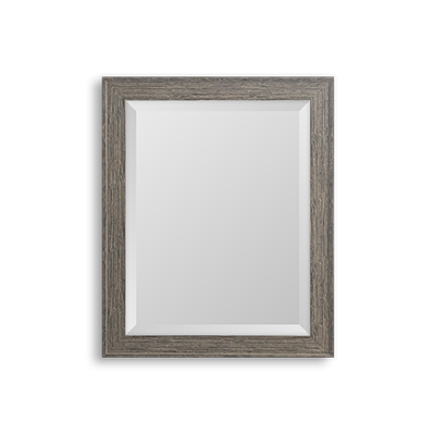grey rustic mirror