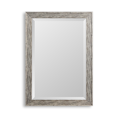 silver rustic mirror
