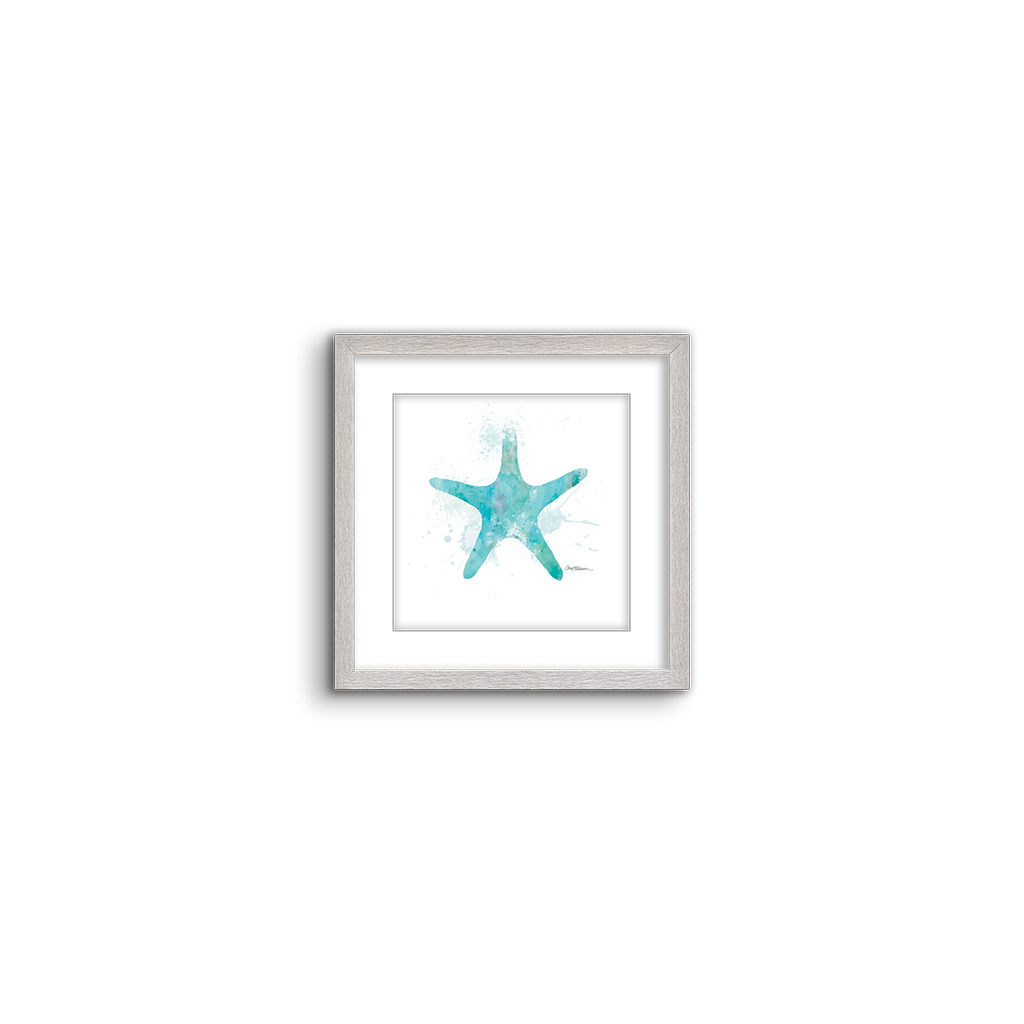 watercolor silhouette ~ starfish