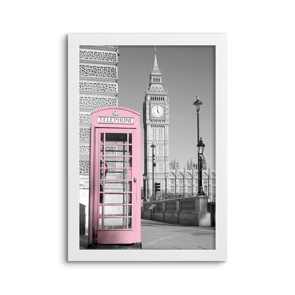 cityscape grey & pink ~ big ben ~ london