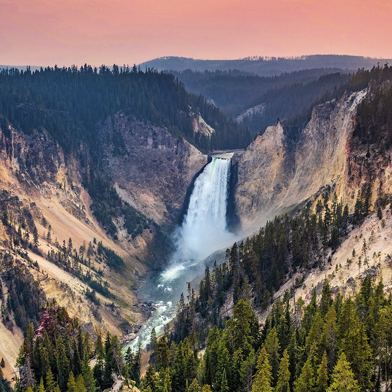 national parks ~ yellowstone falls