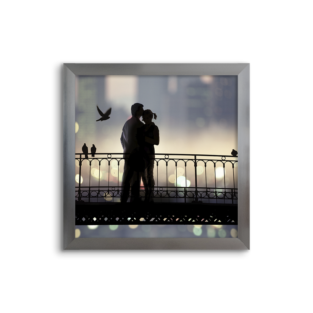 romantic bridge silhouette